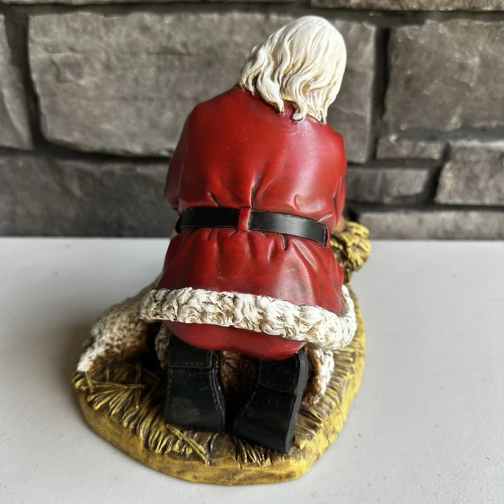 Josephs Studio Kneeling Santa Christmas Figurine 8.75